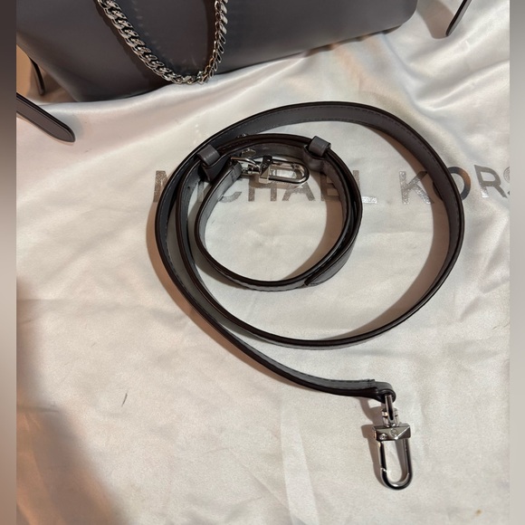 Michael Kors Hamilton Legacy Small Leather Belted Satchel - Picture 11 of 11